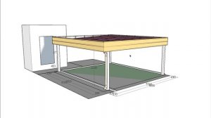 12331 Односкатный балочный навес с фризом