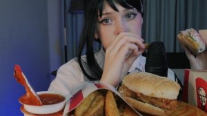 АСМР КУШОЮ БУРГЕРЫ / ASMR EATING