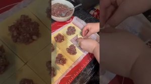 Ленивая Самса из слоеного теста в Аэрогриле