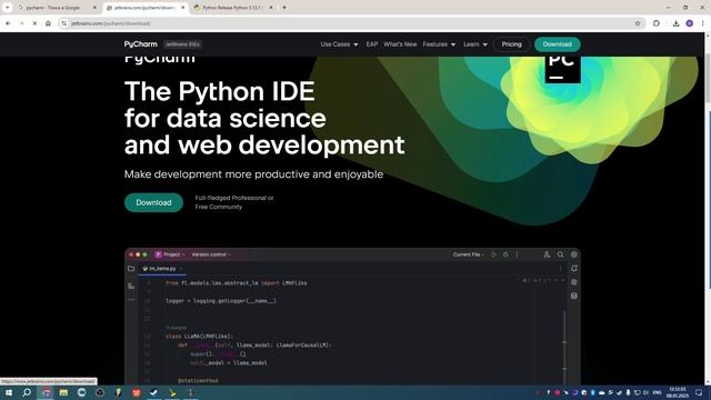 Установка Python и PyCharm смотреть онлайн