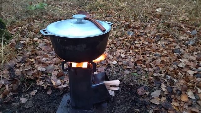 Приготовление на походной печке шурпы смотреть онлайн