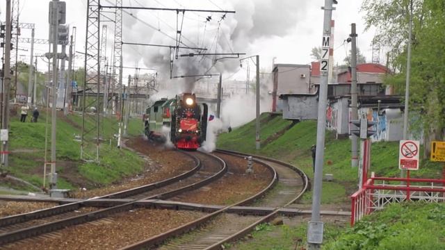 Паровозы П36-0120, П36-0110 станция Москва Рижская смотреть онлайн