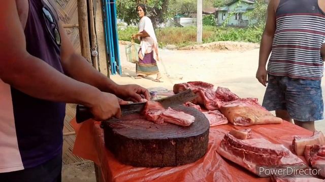 Village Market Pork Cutting And Selling... смотреть онлайн