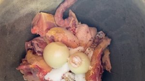 Суп из петуха в афганском казане. Простой, охотничий!