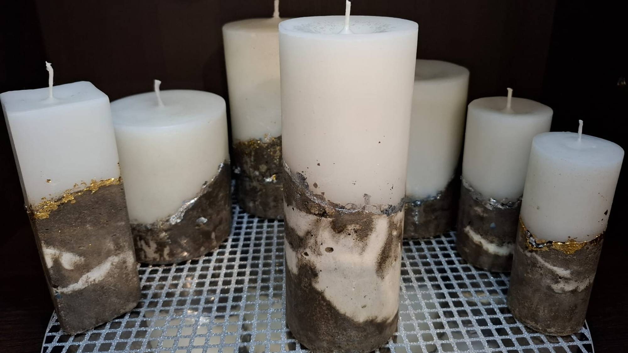 Свечи из бетона своими руками. Стильные свечи в стиле Loft