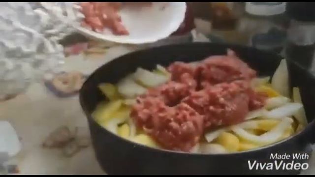 .😍Картофель с Фаршем в Духовке/صينية البطاطس باللحم المفروم 👌. смотреть онлайн