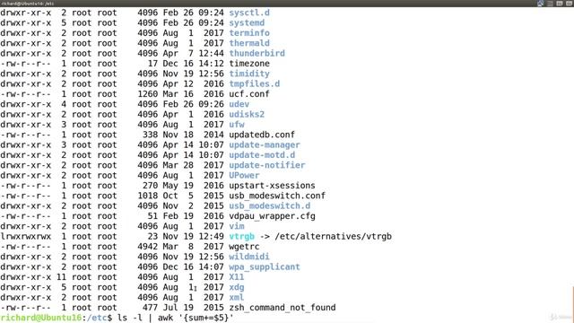 17. AWK script PART 5 - counting size of files using awk смотреть онлайн