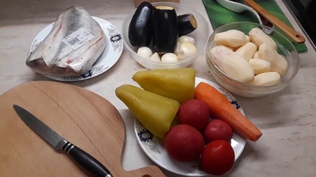 Овощное рагу. Жареная рыба смотреть онлайн