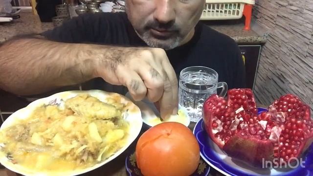ASMR | MUKBANG | Azerbaijani National Dish - Souz | Göyçay 🇦🇿 Pomegranate | Persimmon | Radish смотреть онлайн