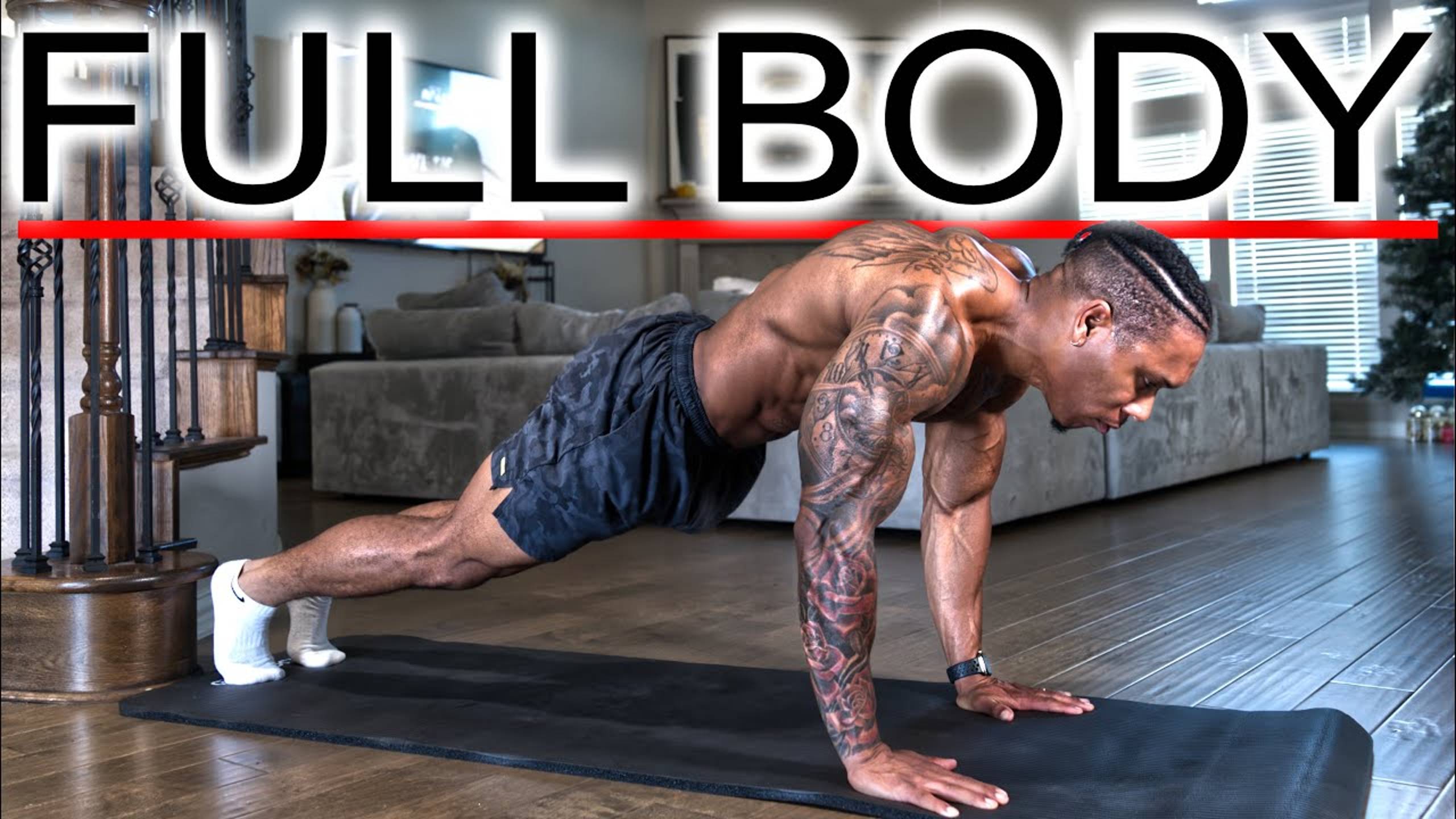 PERFECT_20_MIN_FULL_BODY_WORKOUT_FOR_BEGINNERS_No_Equipment - BullyJuice смотреть онлайн
