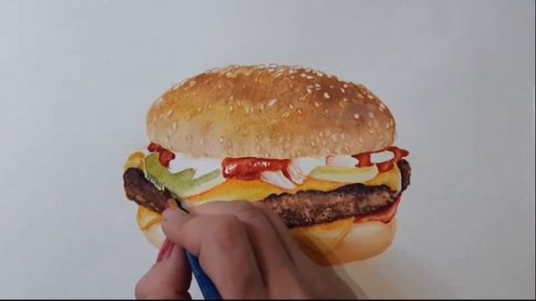 Гамбургер. Hamburger.