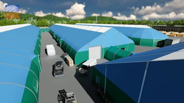 *5схема Быстровозводимые здания SPRUNG для завода ТЕПАН смотреть онлайн