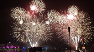 Новогодний салют (фейерверк) в Дубае 2025