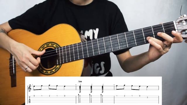 Испанская мелодия на гитаре для начинающих смотреть онлайн