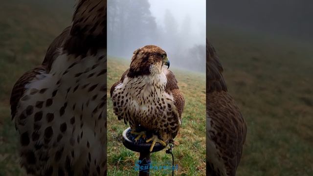 Saker falcon Lena complaining #falcons #birds смотреть онлайн