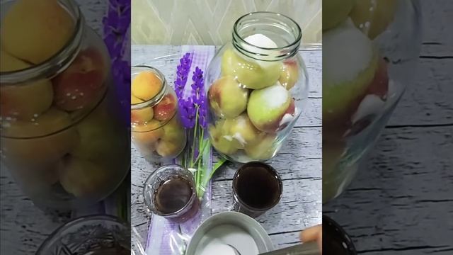 🍑Заготовка персика и абрикоса на зиму. Как мариновать персик и абрикос. смотреть онлайн