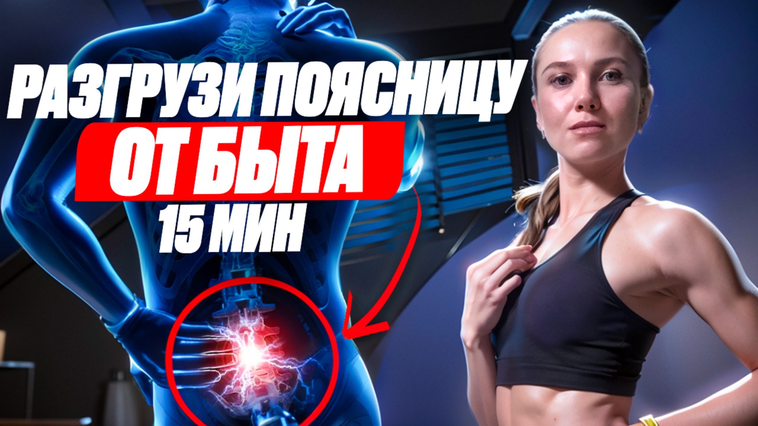 ТРЕНИРОВКА НА КАЖДЫЙ ДЕНЬ // РАЗГРУЗИ ПОЯСНИЦУ ОТ БЫТА // ПОЯСНИЦА БЕЗ БОЛИ // 15 МИН смотреть онлайн