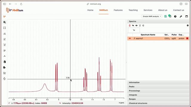 How to zoom in / out and verticale scale in NMRium. смотреть онлайн