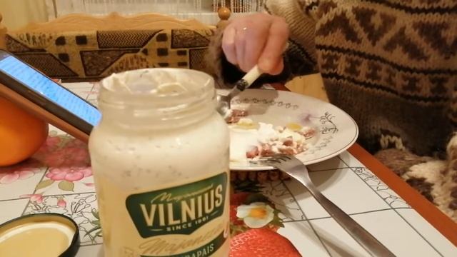 #оченьвкусно ЯИЧНИЦА С  СЕРВЕЛАТОМ И МАЙОНЕЗОМ, МУКБАНГ С @Tere LifeVlog