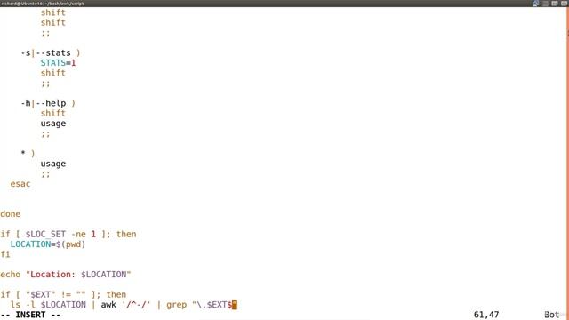 16. AWK script PART 4 - what about not existing extension смотреть онлайн