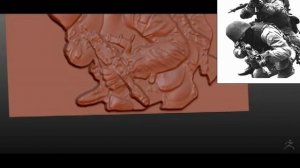 Создание барельефа на основе альфы в ZBrush _ Аника