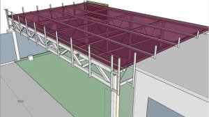 11859 Односкатный навес с фризом