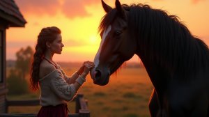 Лошадь Умирает, а Девочка Ложится Рядом С Ней... Через Несколько Секунд Происходит Чудо!