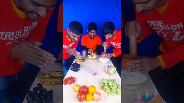 Healthy fruits vs vegetables vs gummy food delicious challenge #shorts смотреть онлайн