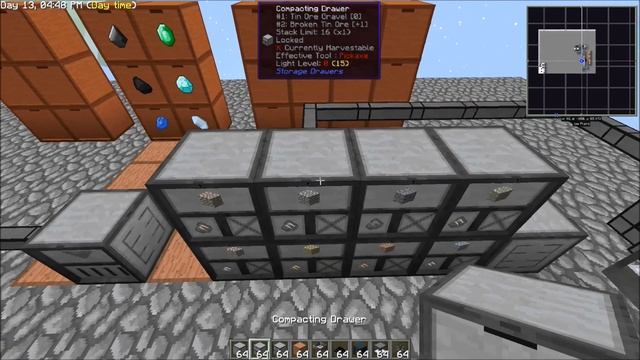 Sky Factory 2.5 Compact Drawer Ore Processing Setup