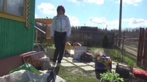 6 соток 1 мая 2020 года.. На дачу! Или как мы огурцы и помидоры сажали...