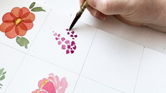 Easiest watercolor flowers you need to know! смотреть онлайн