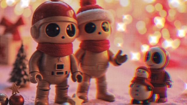 Новогодние игрушки ESt. AI 80’s Style Synthwaves Remix