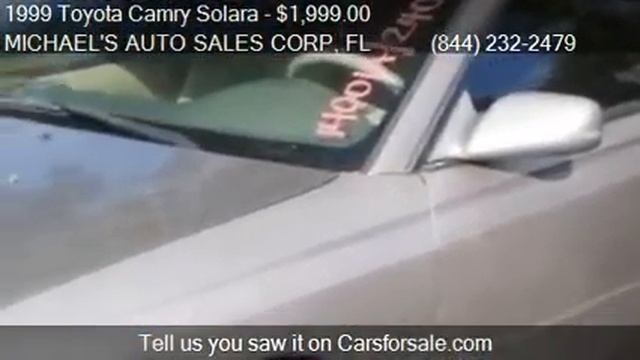 1999 Toyota Camry Solara SE 2dr Coupe for sale in West Park, смотреть онлайн