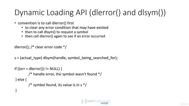 123 Dynamically loading a shared object смотреть онлайн