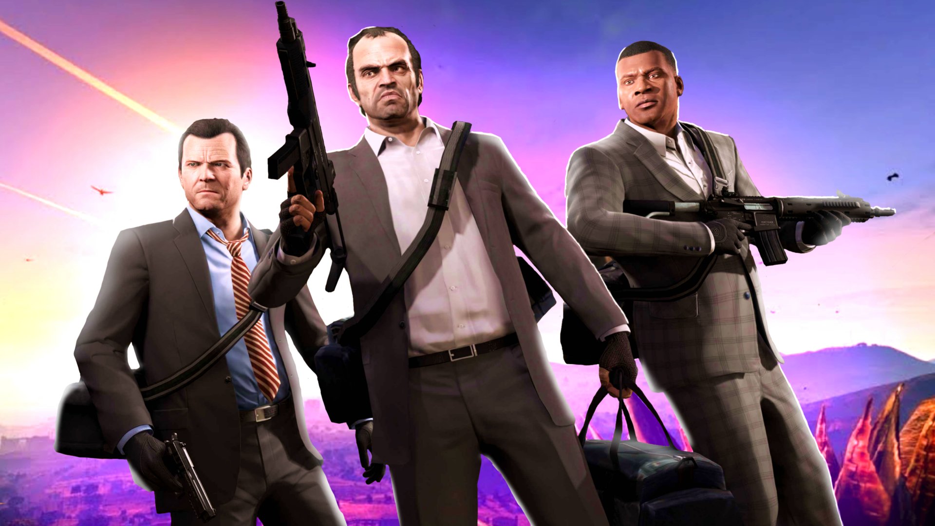 (КЛИП) - ТРЕВОР, МАЙКЛ, ФРАНКЛИН (GTA V) смотреть онлайн