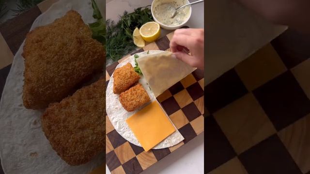 FILET-O-FISH STYLE WRAP 🔥 #delicious #recipe смотреть онлайн