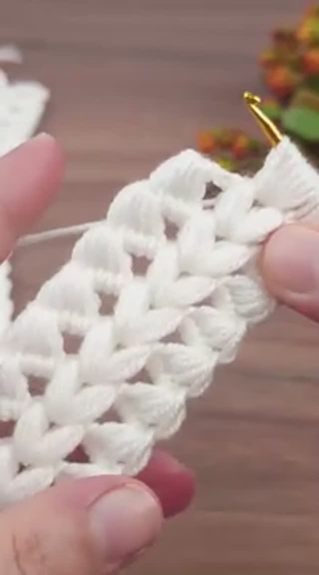 Красивый узор крючком - Вязание крючком для начинающих #узоркрючком #вязаниекрючком смотреть онлайн