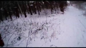 Фетбайк с двигателем от триммера зимой. 😀👍✌️❄️