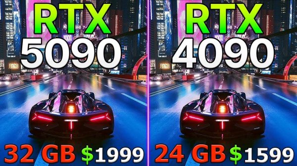 RTX 5090 32 GB vs RTX 4090 24 GB - Тест в 10 играх / 4K