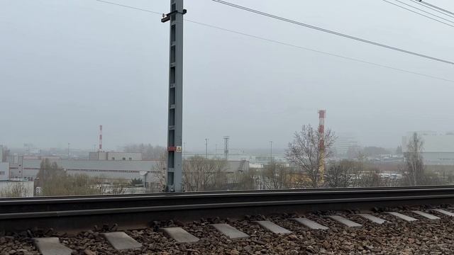 Туманная «Битца» весной. ЧС7-244, ЭП2Д-0024 «Кремлёвские курсанты», ЭП2Д-0033 «РЭКС-Экспресс», ЭГ2Т смотреть онлайн