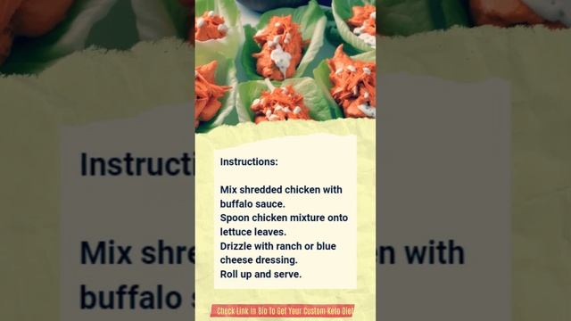 Keto Diet Recipe: Buffalo Chicken Lettuce Wraps смотреть онлайн