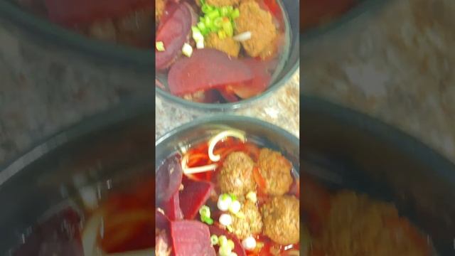 Beet and Beef Meatball Soup смотреть онлайн