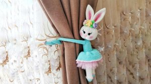 Зайка крючком. Подхваты для штор крючком. Часть 2/3