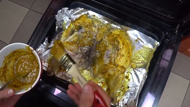 КУРИЦА в ДУХОВКЕ - CHICKEN in the OVEN & SALAD ENG SUB смотреть онлайн