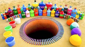 ЭКСПЕРИМЕНТ: Большие шары из извержения зубной пасты с гигантским Mtn Dew, Fanta, Mirinda, Cola