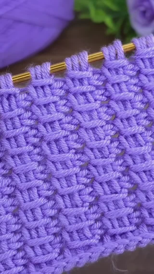 Тунисский узор крючком- Вязание тунисским крючком смотреть онлайн