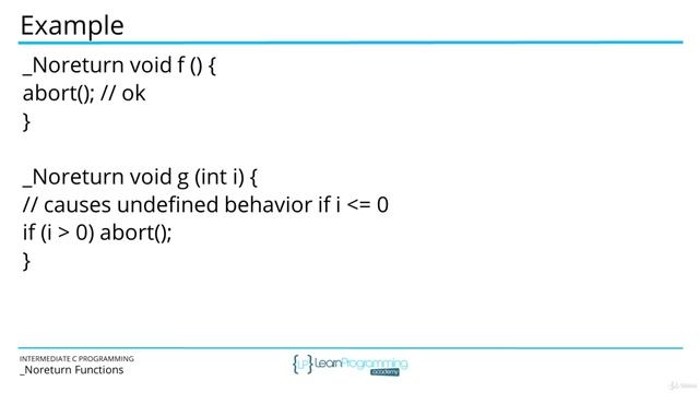 081 _Noreturn Functions смотреть онлайн