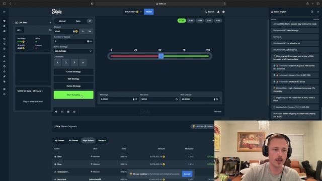 Stake US PROFITABLE Dice Strategy 2022 | Advanced Play Feature смотреть онлайн