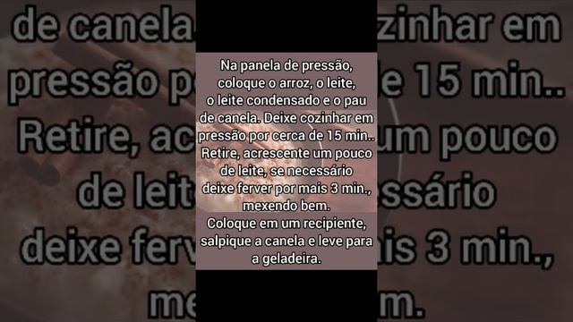 ARROZ DOCE na PANELA de PRESSÃO FÁCIL e PRONTO EM 15 MINUTOS (BÔNUS NOS COMENTÁRIOS) #shorts смотреть онлайн