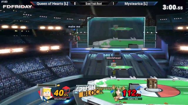 Queen of Hearts (Steve) vs Mystearica (Bayonetta, Palutena) - FD Friday 180 True Finals смотреть онлайн